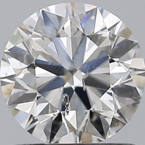 0.97 carat, F colour, SI2 clarity, Round shape, Natural Diamond.