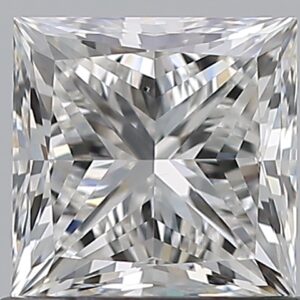 1.01 carat, G colour, VS2 clarity, Princess shape, Natural Diamond.