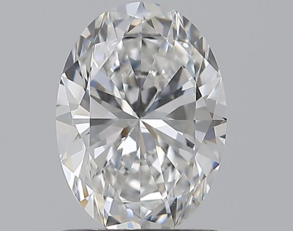 1 carat, D colour, VS2 clarity, Oval shape, Natural Diamond.