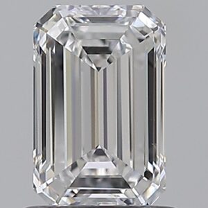 1 carat, D colour, VS1 clarity, Emerald shape, Natural Diamond.