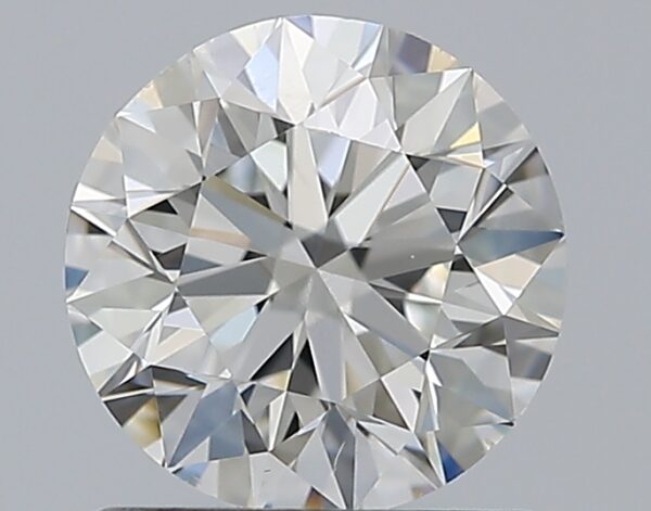 0.96 carat, G colour, SI1 clarity, Round shape, Natural Diamond.