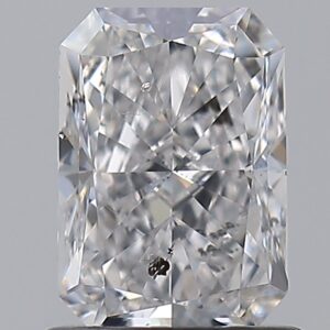 0.96 carat, E colour, SI2 clarity, Radiant shape, Natural Diamond.