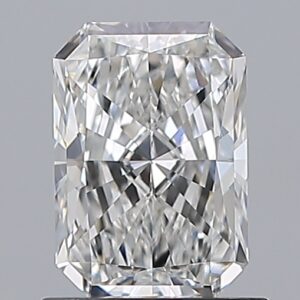 1.01 carat, F colour, SI1 clarity, Radiant shape, Natural Diamond.