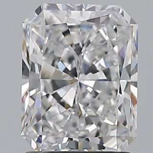 1.7 carat, D colour, VS1 clarity, Radiant shape, Natural Diamond.