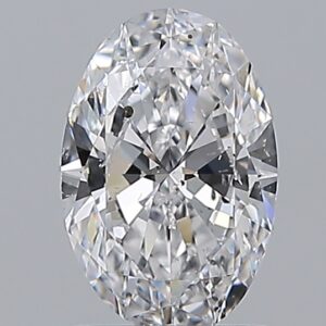 0.96 carat, D colour, SI2 clarity, Oval shape, Natural Diamond.