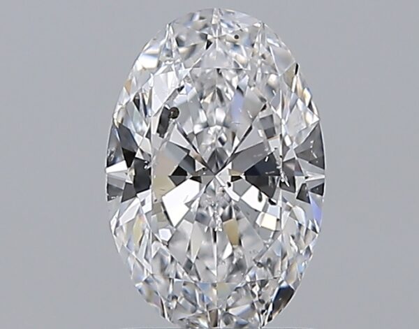 0.96 carat, D colour, SI2 clarity, Oval shape, Natural Diamond.