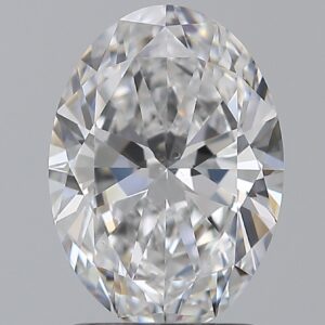 1.71 carat, D colour, SI1 clarity, Oval shape, Natural Diamond.