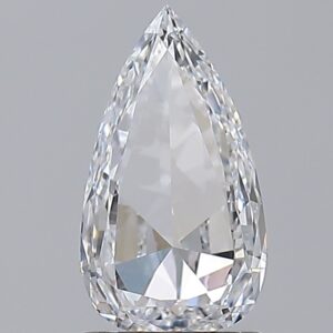 1.01 carat, D colour, VS2 clarity, Pear shape, Natural Diamond.