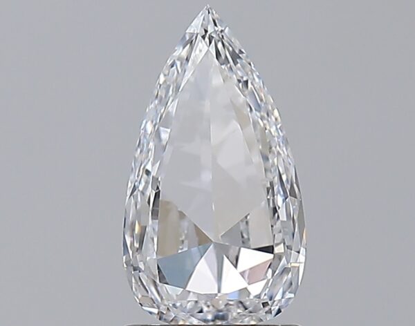 1.01 carat, D colour, VS2 clarity, Pear shape, Natural Diamond.