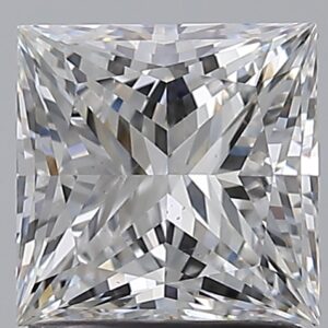 1.5 carat, E colour, SI1 clarity, Princess shape, Natural Diamond.