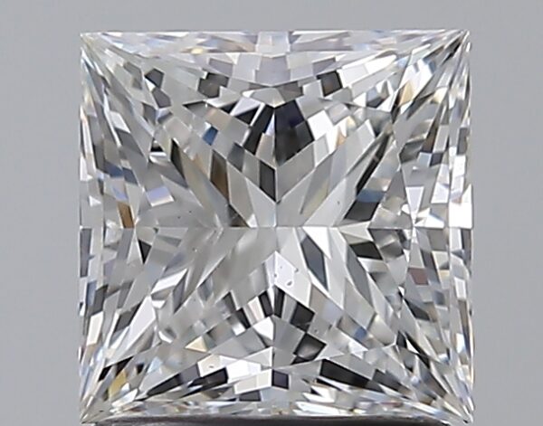 1.5 carat, E colour, SI1 clarity, Princess shape, Natural Diamond.