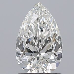 1 carat, F colour, VS2 clarity, Pear shape, Natural Diamond.