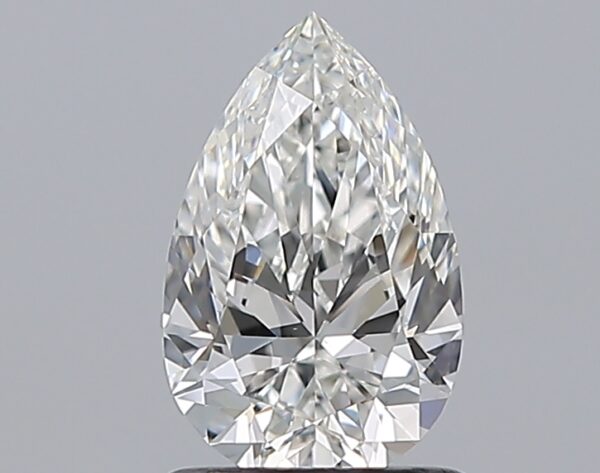 1 carat, F colour, VS2 clarity, Pear shape, Natural Diamond.