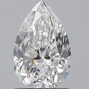1.01 carat, E colour, SI1 clarity, Pear shape, Natural Diamond.