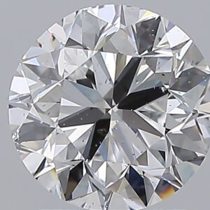 2.01 carat, D colour, SI1 clarity, Round shape, Natural Diamond.