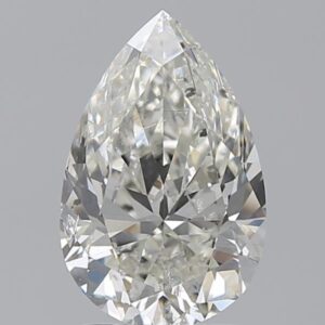 2 carat, H colour, SI2 clarity, Pear shape, Natural Diamond.