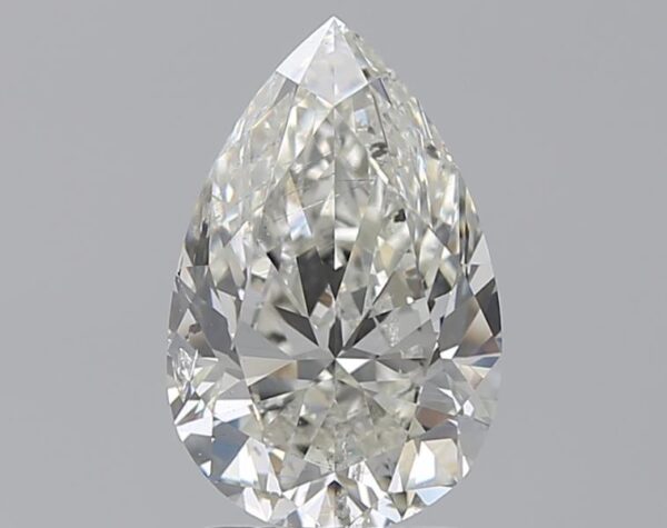 2 carat, H colour, SI2 clarity, Pear shape, Natural Diamond.