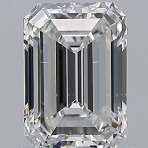 1.2 carat, F colour, SI1 clarity, Emerald shape, Natural Diamond.