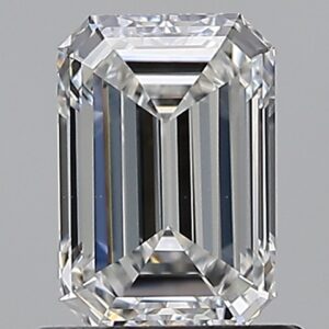 1 carat, F colour, VS1 clarity, Emerald shape, Natural Diamond.