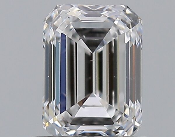 0.96 carat, D colour, SI1 clarity, Emerald shape, Natural Diamond.