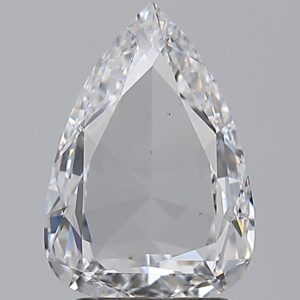 1.52 carat, D colour, VS2 clarity, Pear shape, Natural Diamond.