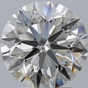 2.01 carat, H colour, SI1 clarity, Round shape, Natural Diamond.