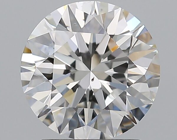 2.01 carat, G colour, SI1 clarity, Round shape, Natural Diamond.