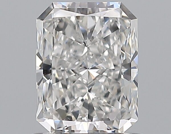 1 carat, E colour, VS2 clarity, Radiant shape, Natural Diamond.