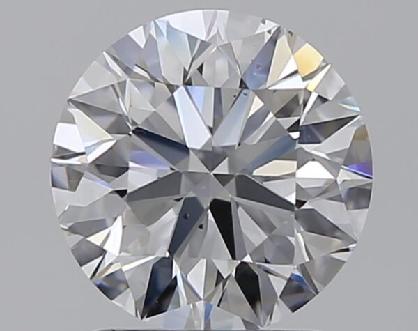 1.57 carat, D colour, VS2 clarity, Round shape, Natural Diamond.