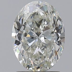 1.7 carat, H colour, SI1 clarity, Oval shape, Natural Diamond.