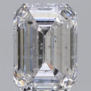 1.5 carat, E colour, SI2 clarity, Emerald shape, Natural Diamond.