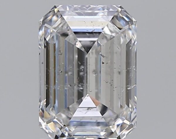 1.5 carat, E colour, SI2 clarity, Emerald shape, Natural Diamond.