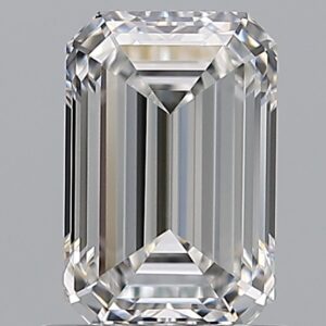 1 carat, F colour, VVS1 clarity, Emerald shape, Natural Diamond.