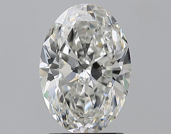 2.01 carat, H colour, VS2 clarity, Oval shape, Natural Diamond.