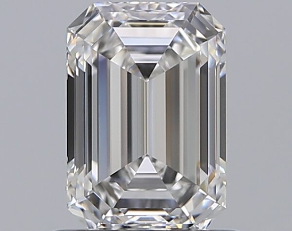 1.03 carat, E colour, VVS1 clarity, Emerald shape, Natural Diamond.