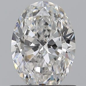 1.01 carat, F colour, SI1 clarity, Oval shape, Natural Diamond.
