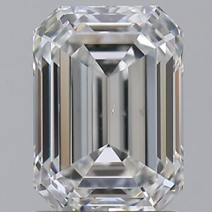 1.5 carat, G colour, VS2 clarity, Emerald shape, Natural Diamond.