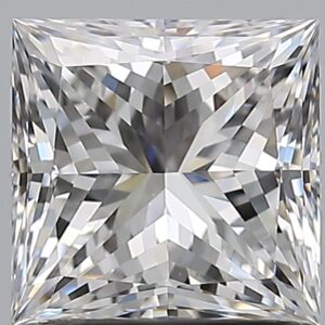 1.51 carat, E colour, VS2 clarity, Princess shape, Natural Diamond.