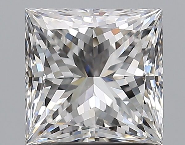 1.51 carat, E colour, VS2 clarity, Princess shape, Natural Diamond.