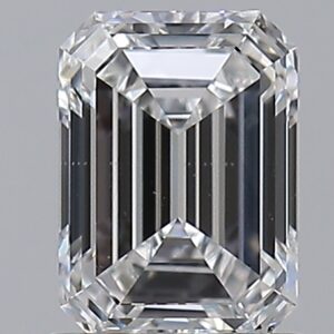 1 carat, D colour, VS2 clarity, Emerald shape, Natural Diamond.