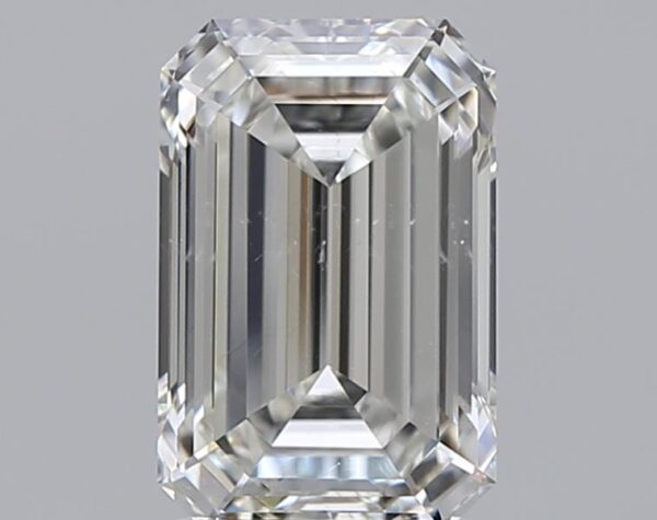 2 carat, H colour, SI2 clarity, Emerald shape, Natural Diamond.