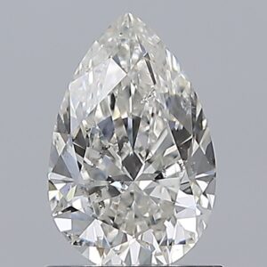 1 carat, H colour, SI2 clarity, Pear shape, Natural Diamond.