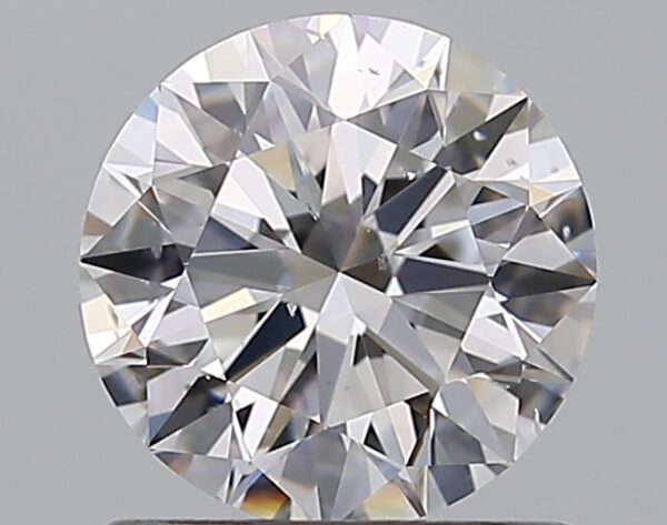 1.02 carat, D colour, SI1 clarity, Round shape, Natural Diamond.