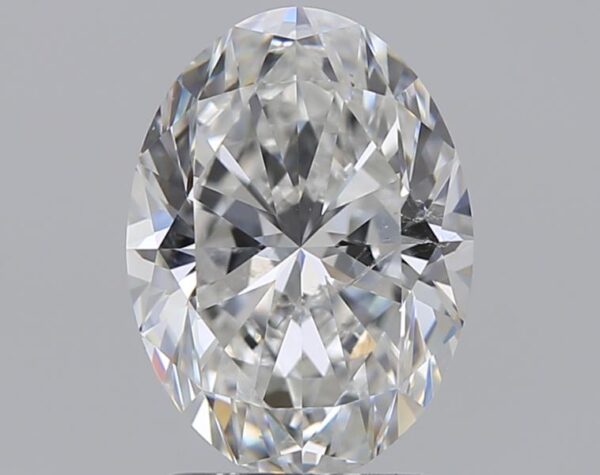 2 carat, F colour, SI1 clarity, Oval shape, Natural Diamond.