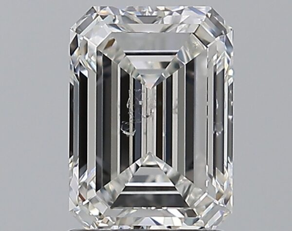 1.65 carat, G colour, SI2 clarity, Emerald shape, Natural Diamond.