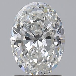 1.3 carat, F colour, SI1 clarity, Oval shape, Natural Diamond.