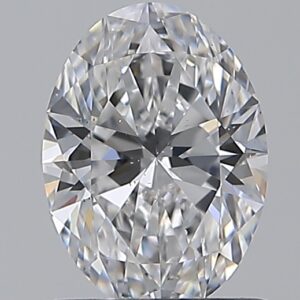 1 carat, D colour, SI1 clarity, Oval shape, Natural Diamond.
