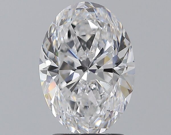 2.5 carat, D colour, SI1 clarity, Oval shape, Natural Diamond.