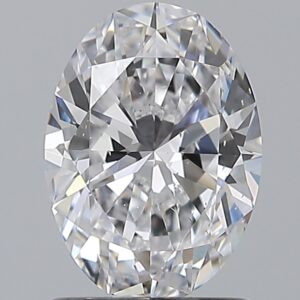1.2 carat, D colour, SI1 clarity, Oval shape, Natural Diamond.