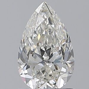 1 carat, H colour, SI2 clarity, Pear shape, Natural Diamond.